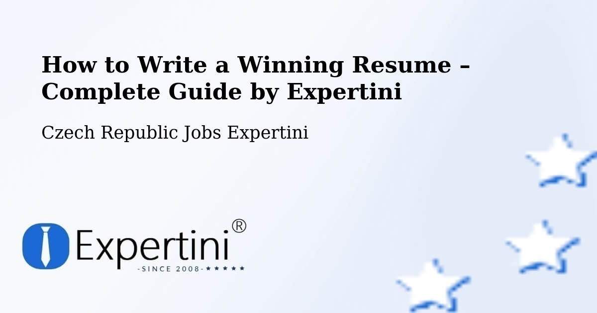 Resume Writing Guide for Job Seekers – Libouchec - Libouchec, Czech Republic Jobs Expertini
